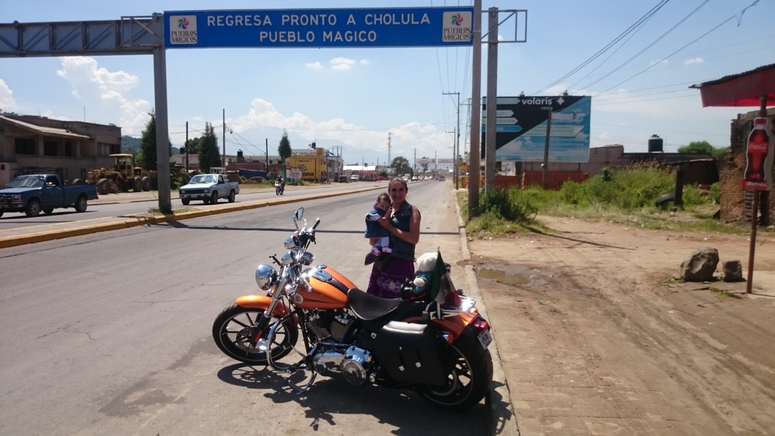 Letrero de Salida Cholula