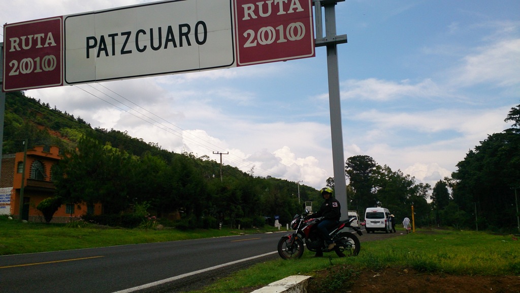 Llegando a Pátzcuaro