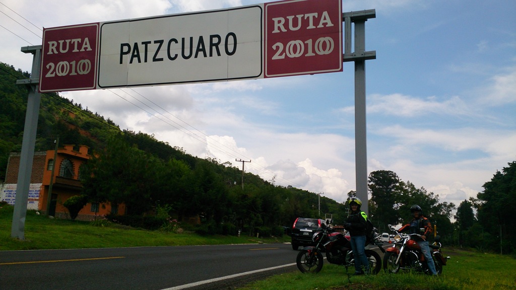 Llegando a Pátzcuaro