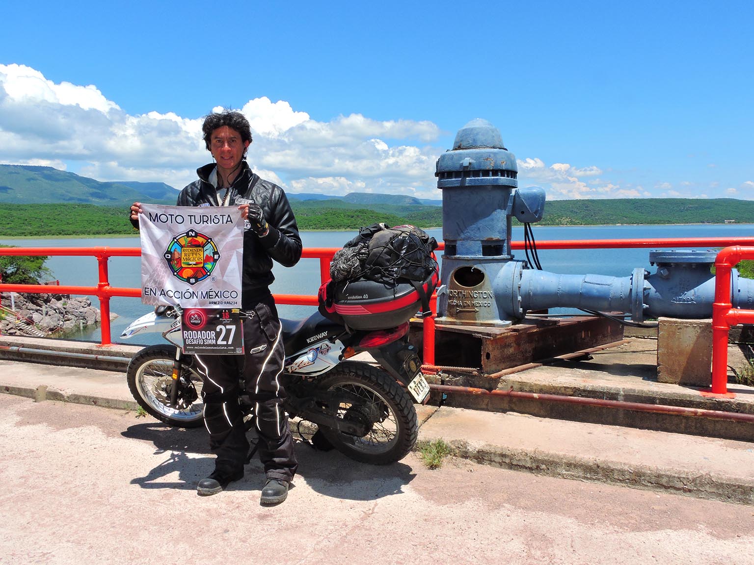 En la presa de El Chique, Zacatecas