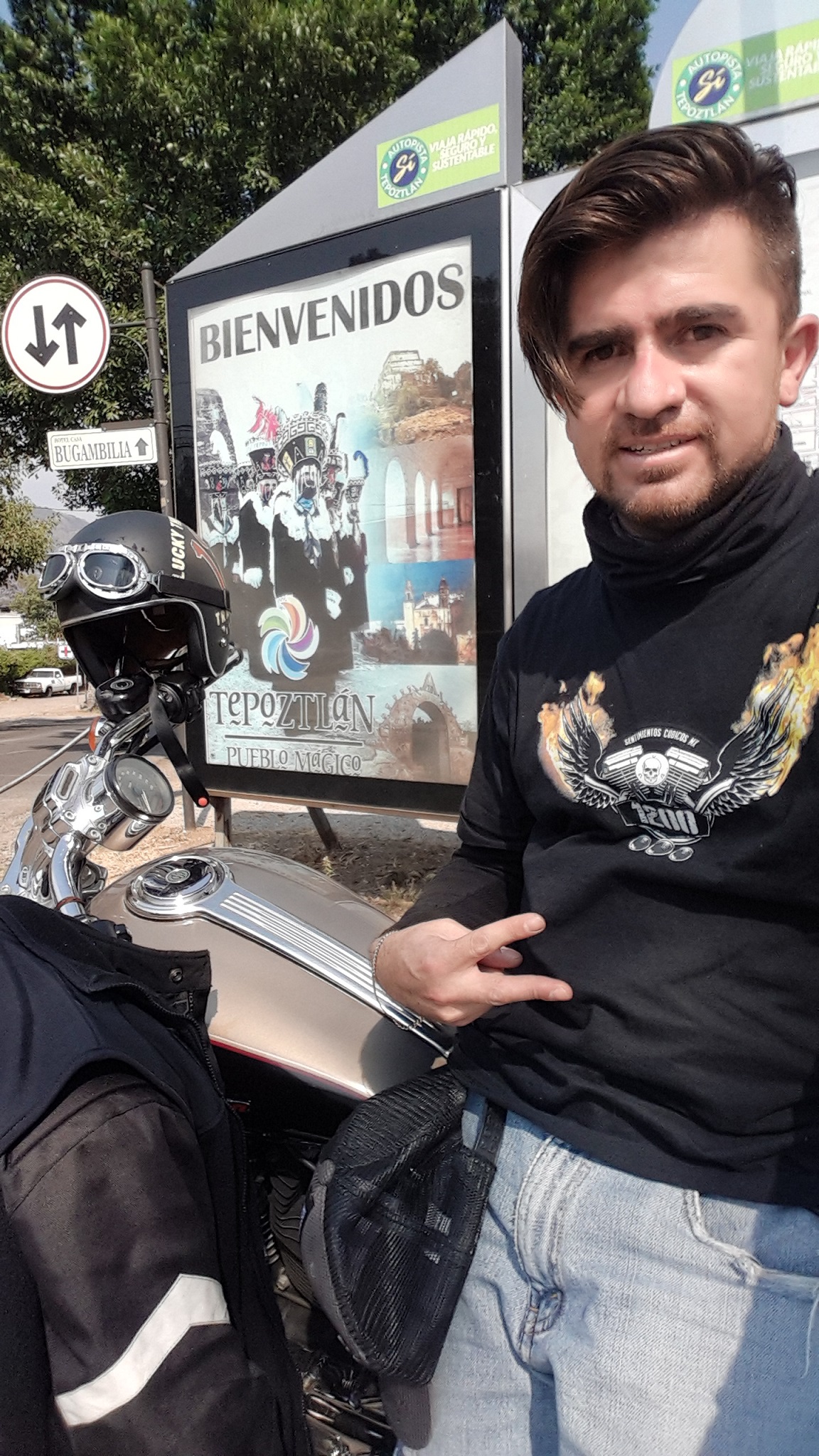 Llegando a Tepoztlán