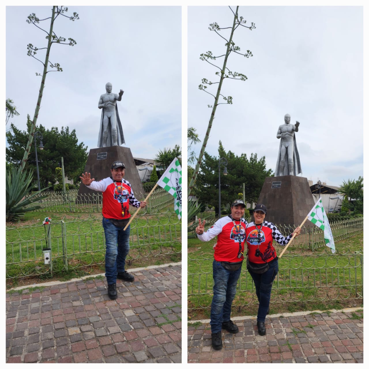 ESTATUA DE EL SANTO, EL ENMASCARADO DE PLATA