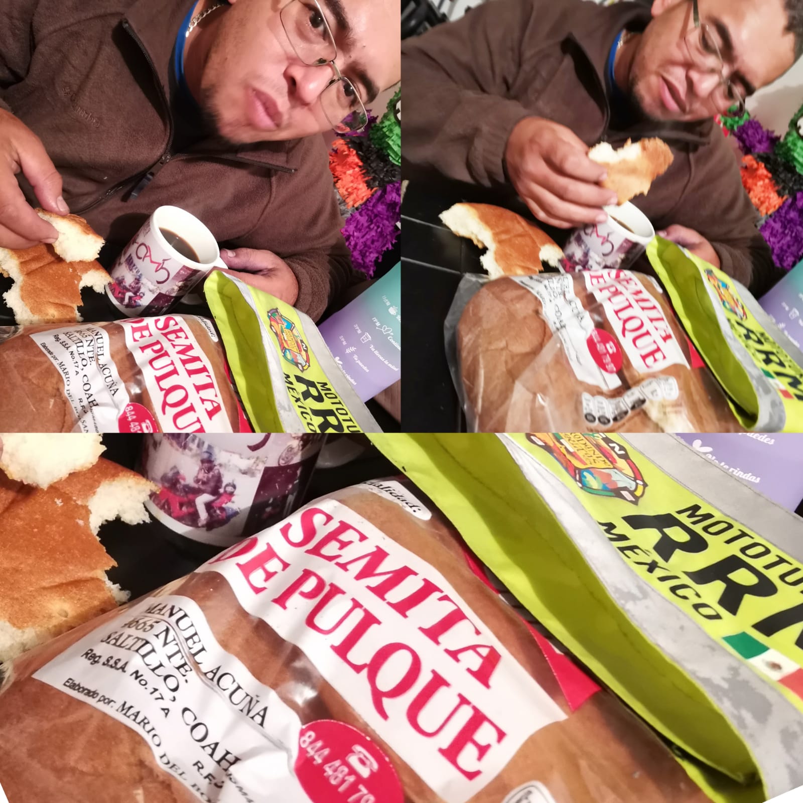 PAN DE PULQUE Y UNA TAZA DE CAFE DESPUES DE UNA RODADA POR COAHUILA.