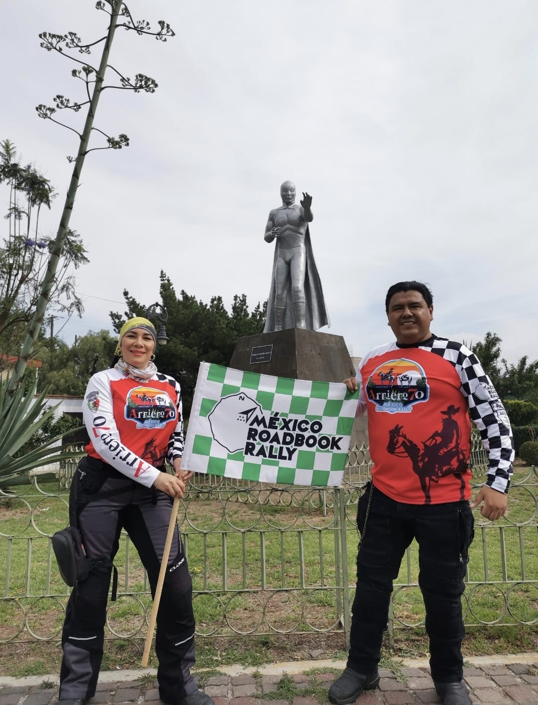 El Santo, en el rally Arriero