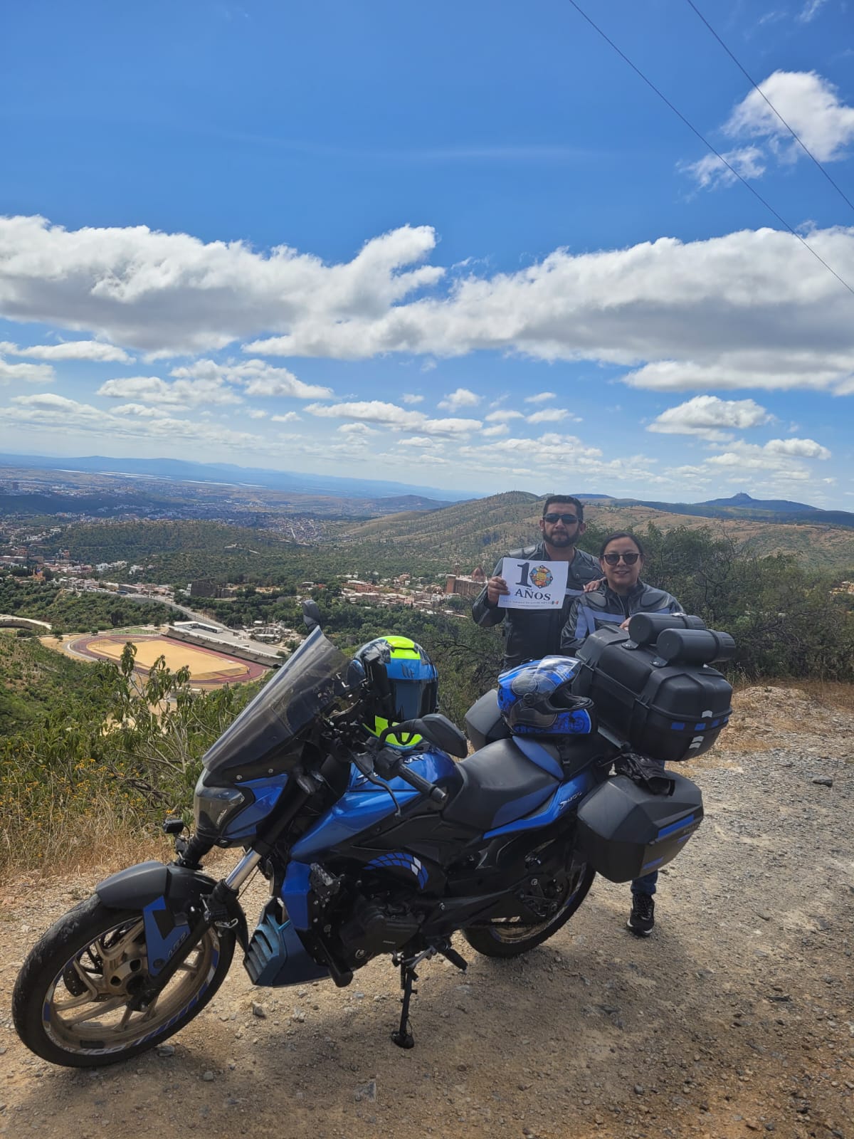 Paisaje sobre la Sierra de Santa Rosa, Gto.