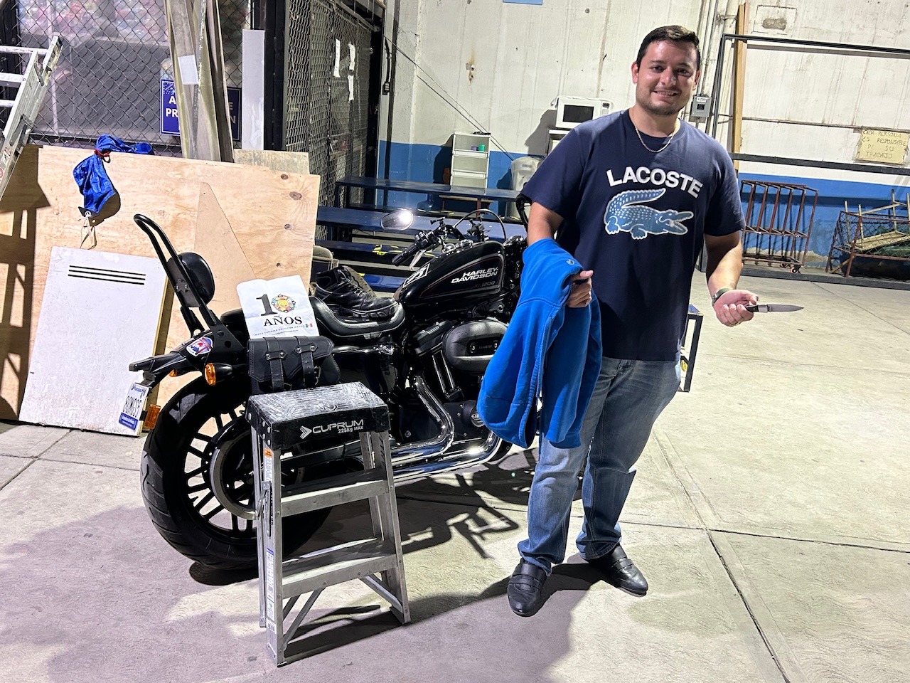 Bota, escalera y el valiente