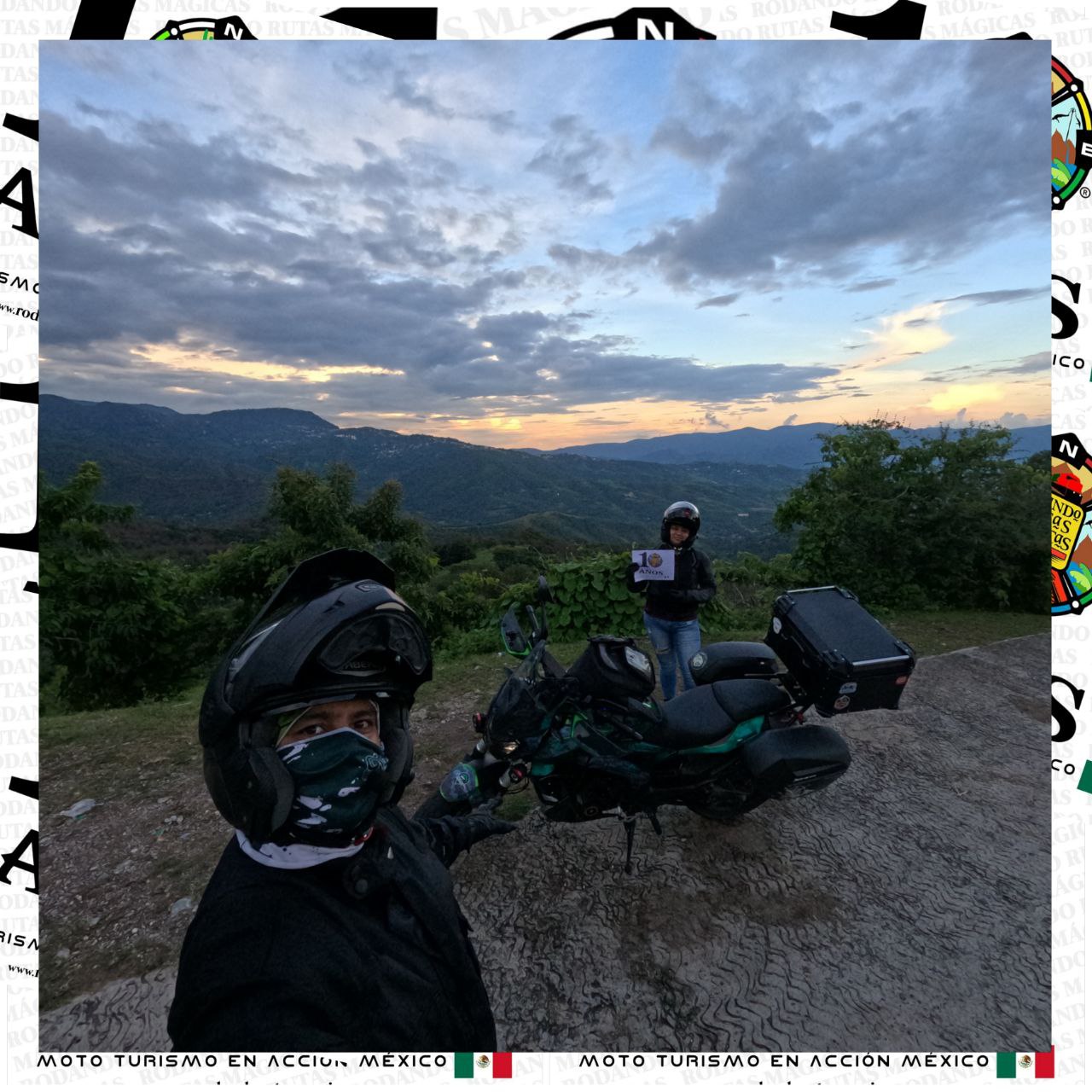 Atardecer espectacular en carretera