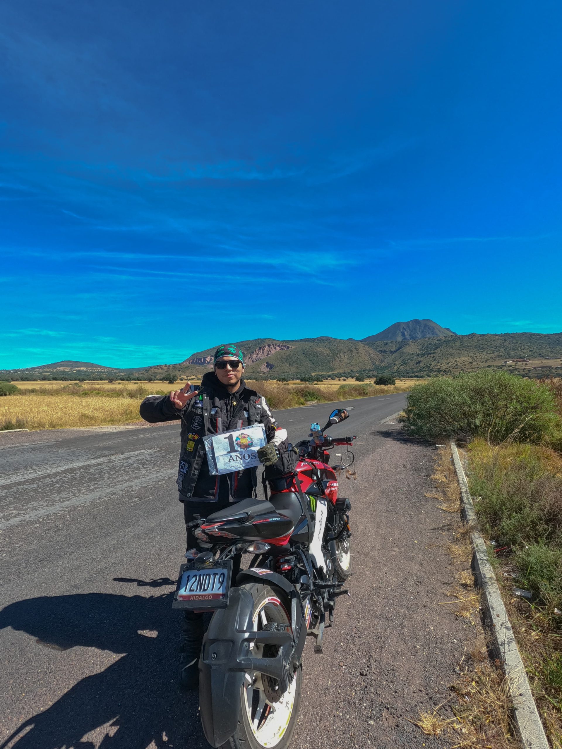 Paisaje en carretera, camino a la Laguna de Tecocomulco