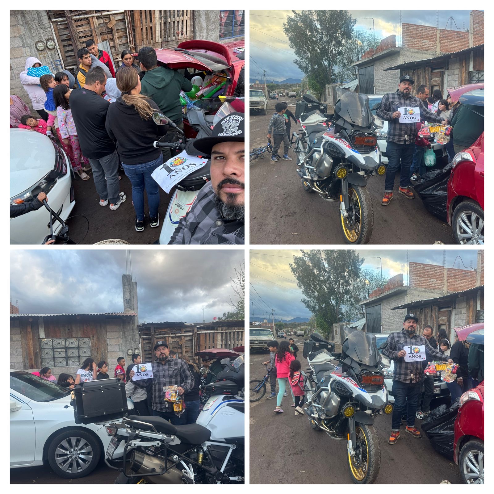 Regalo de juguetes a niños con escasos recursos