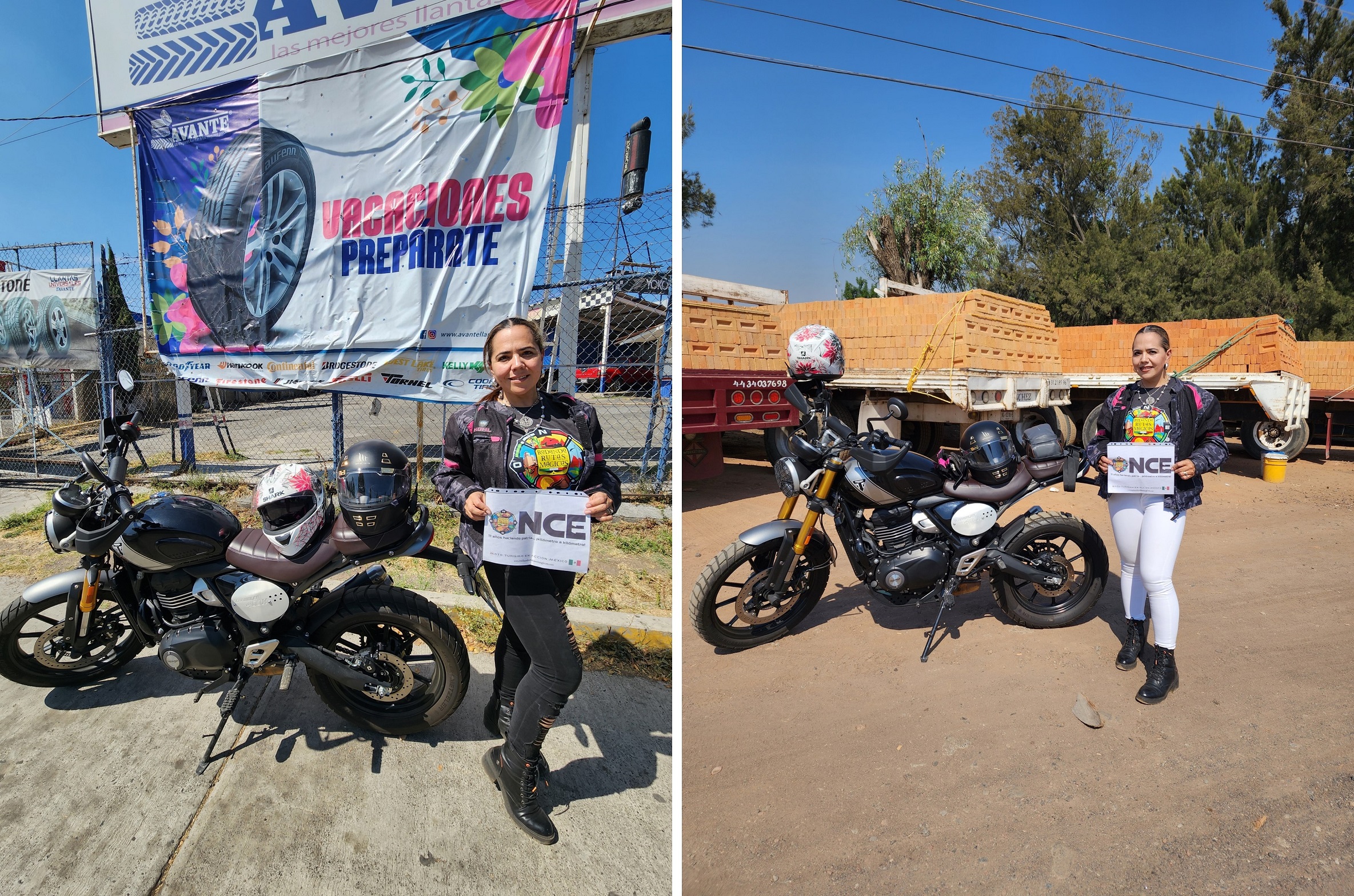 Objeto encontrado en el camino: Lona y Ladrillos (letra inicial del nombre de mi esposo: Luis)