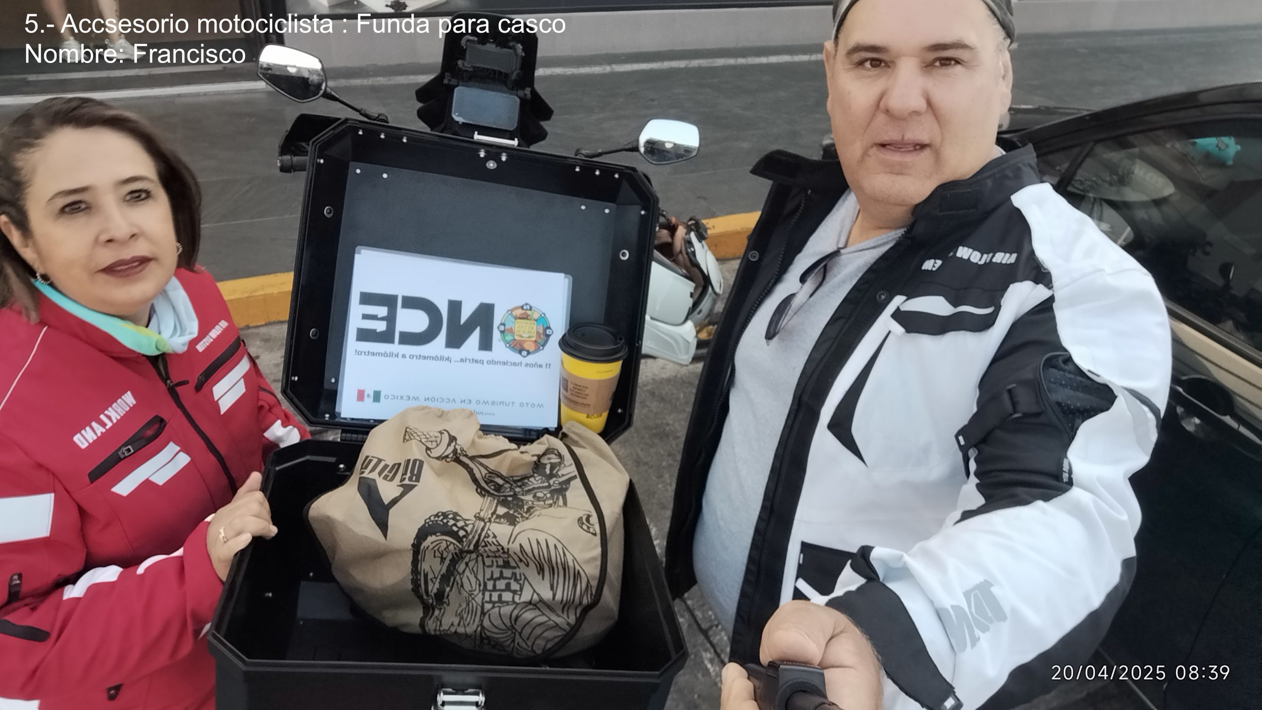 accesorio biker con letra f