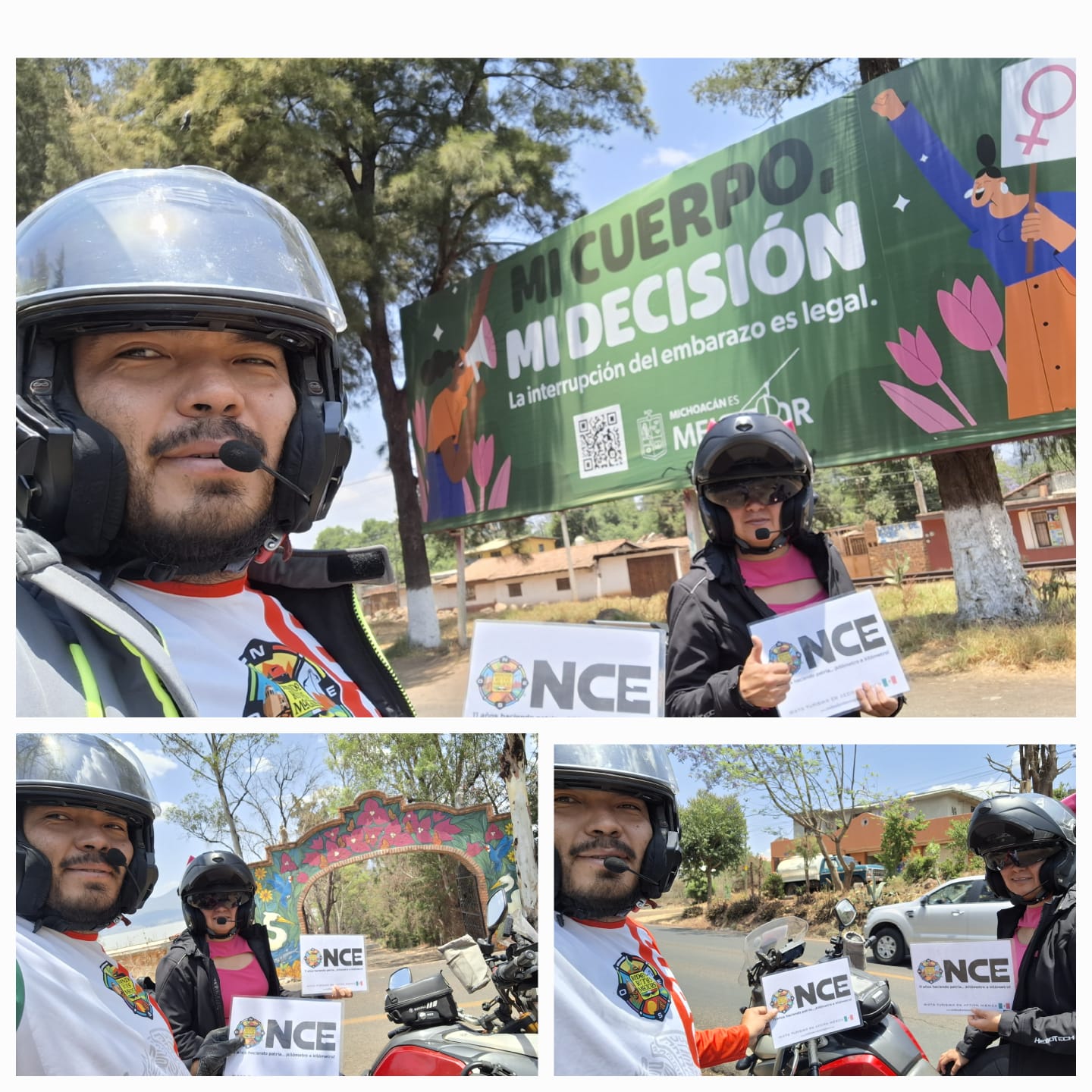 Verde es vida, Lona, Entrada y camioneta