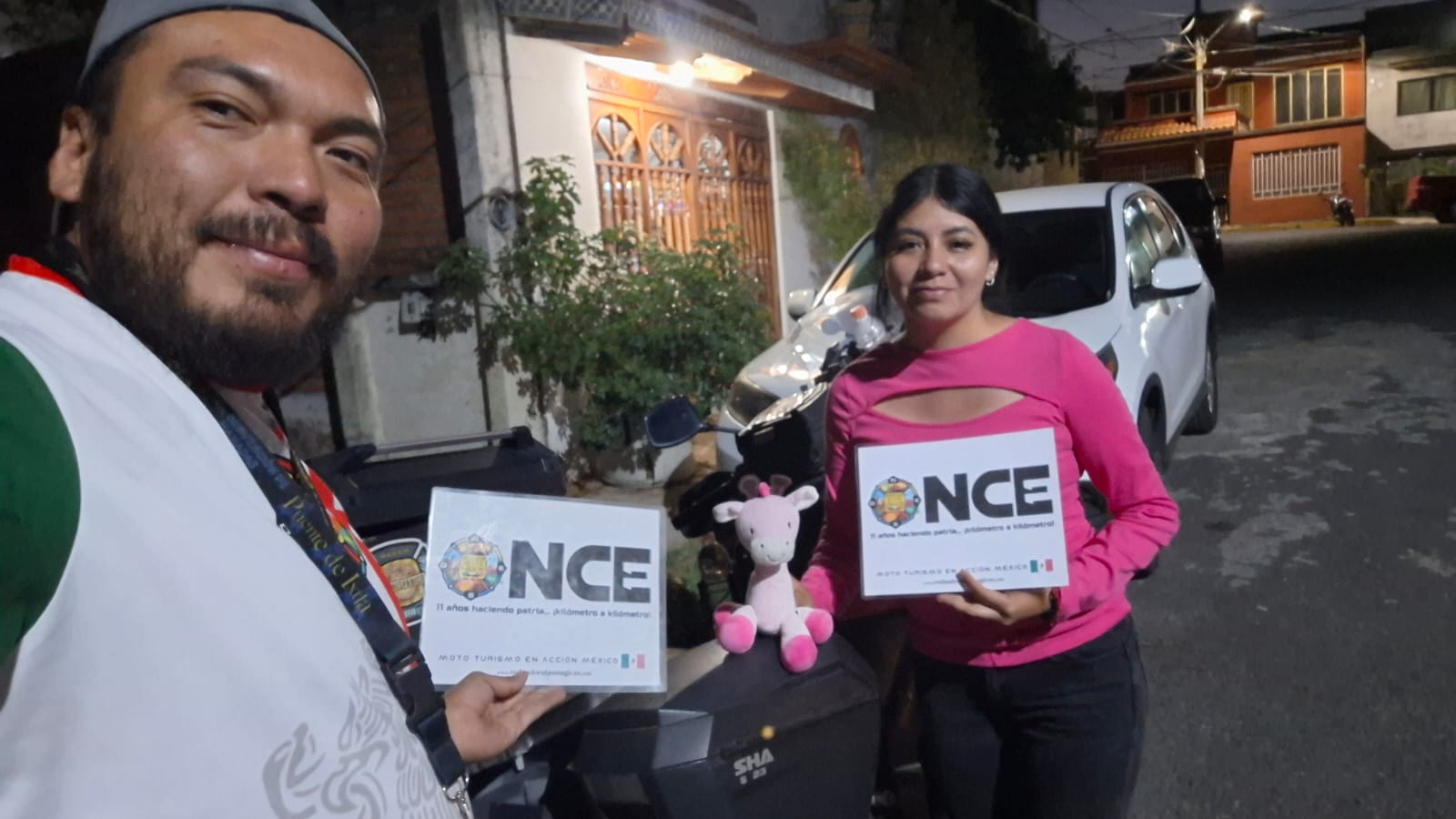 Jirafita rosa de la sobrina!