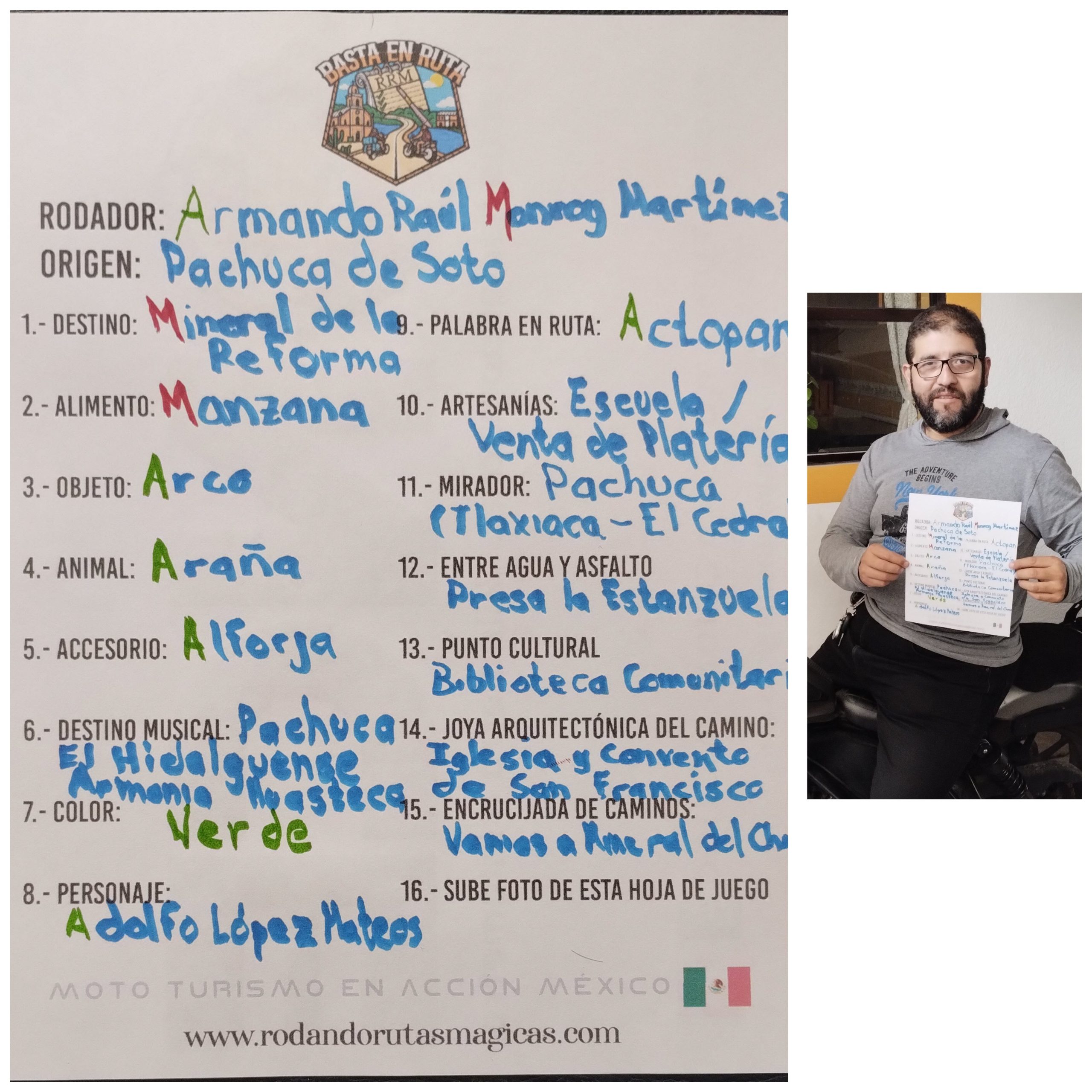 BERRRM 016 Hoja de juego/anotaciones