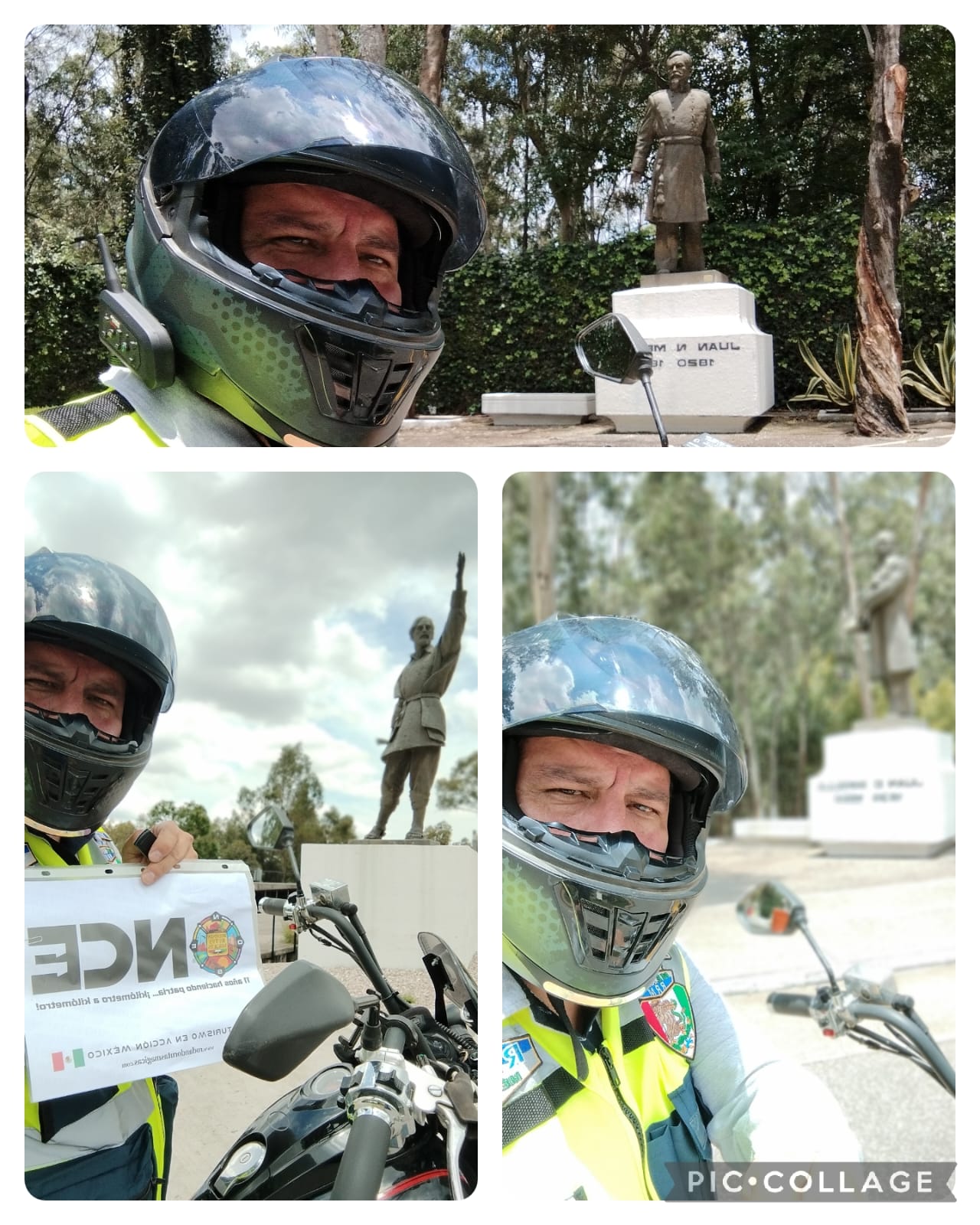 Objetos del mismo color Tres estatuas