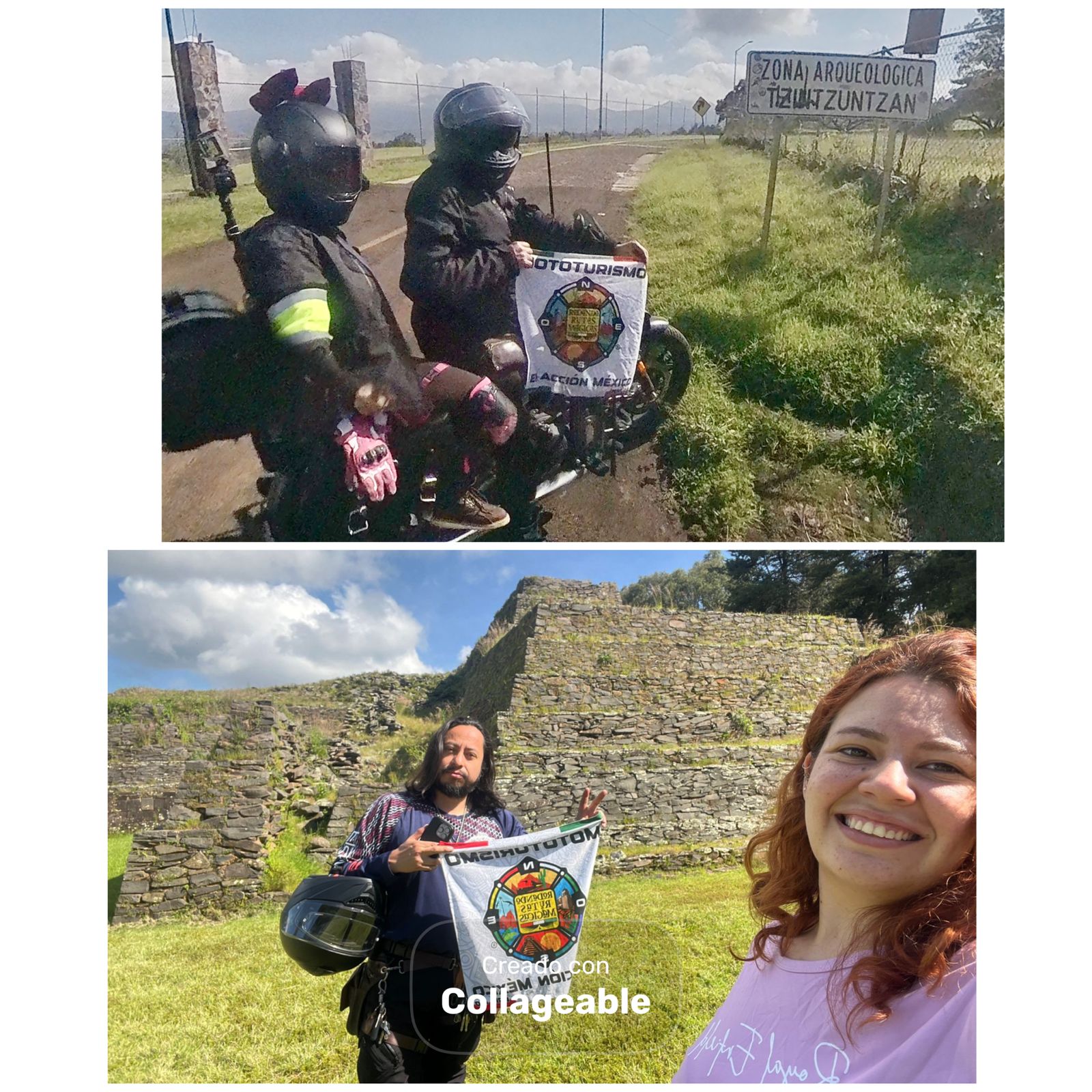 Foto en zona arqueológica Yacatas Tzintzuntzan