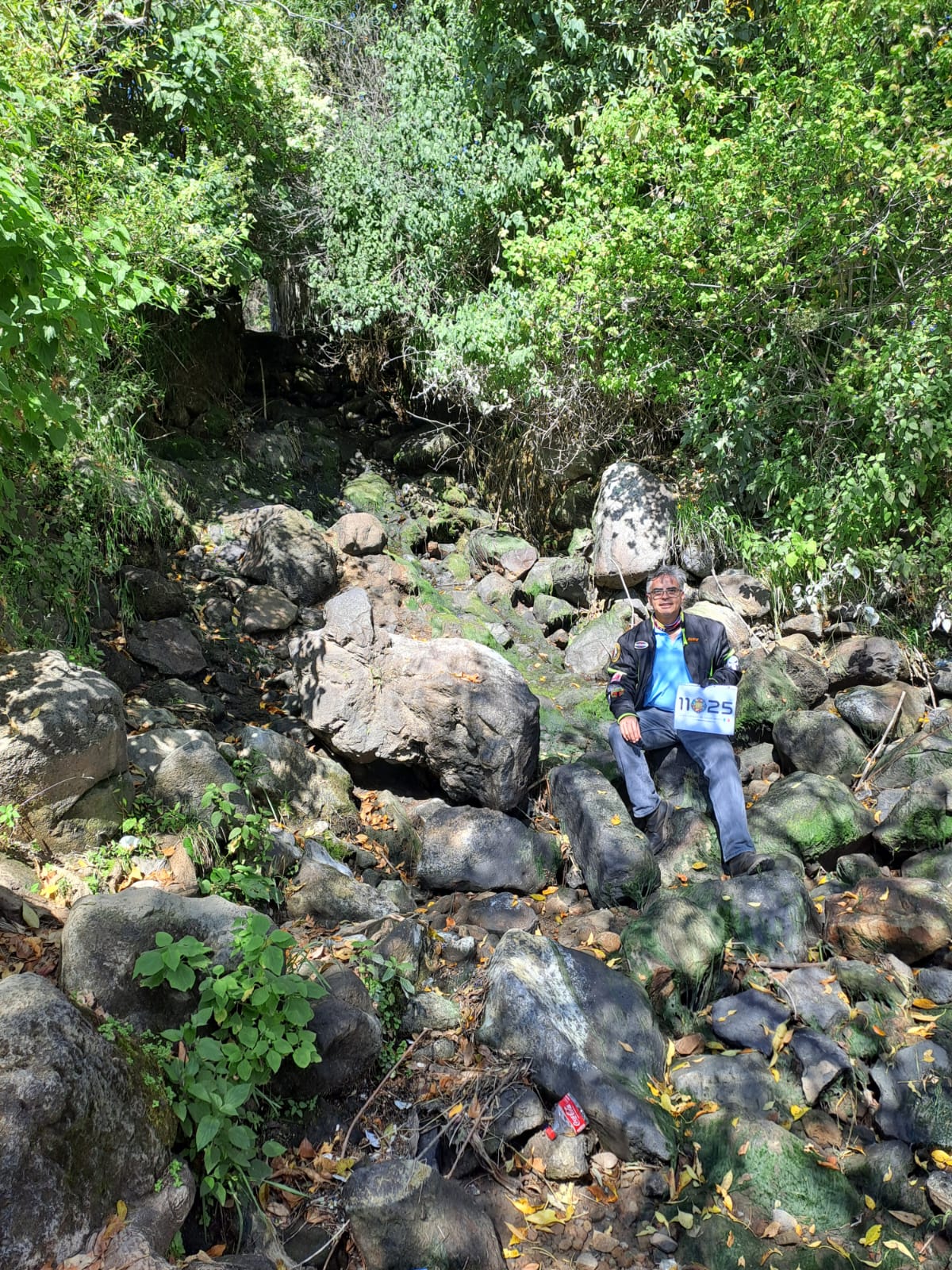 La Casacada con muy poca agua