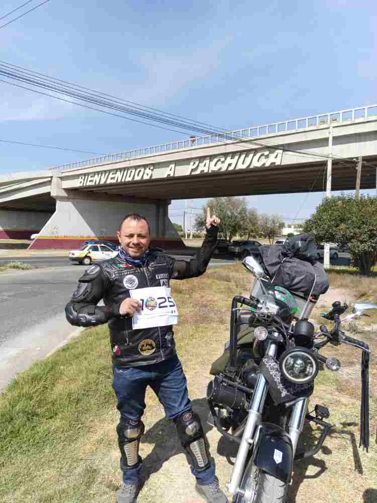 Aquí se marca la entrada a Pachuca hidalgo