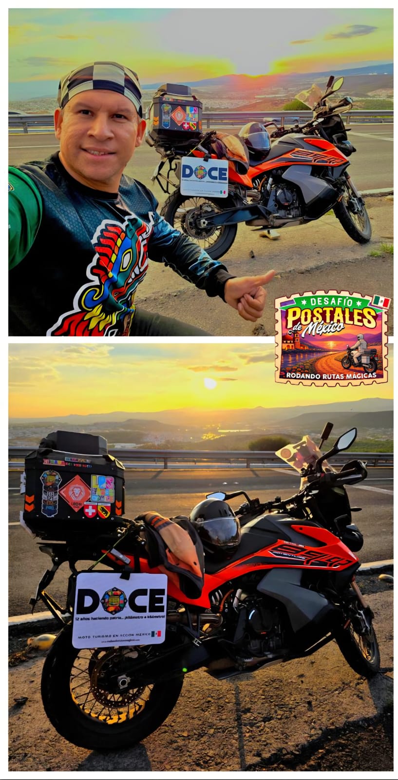 POSTAL #11 ATARDECER EN CARRETERA