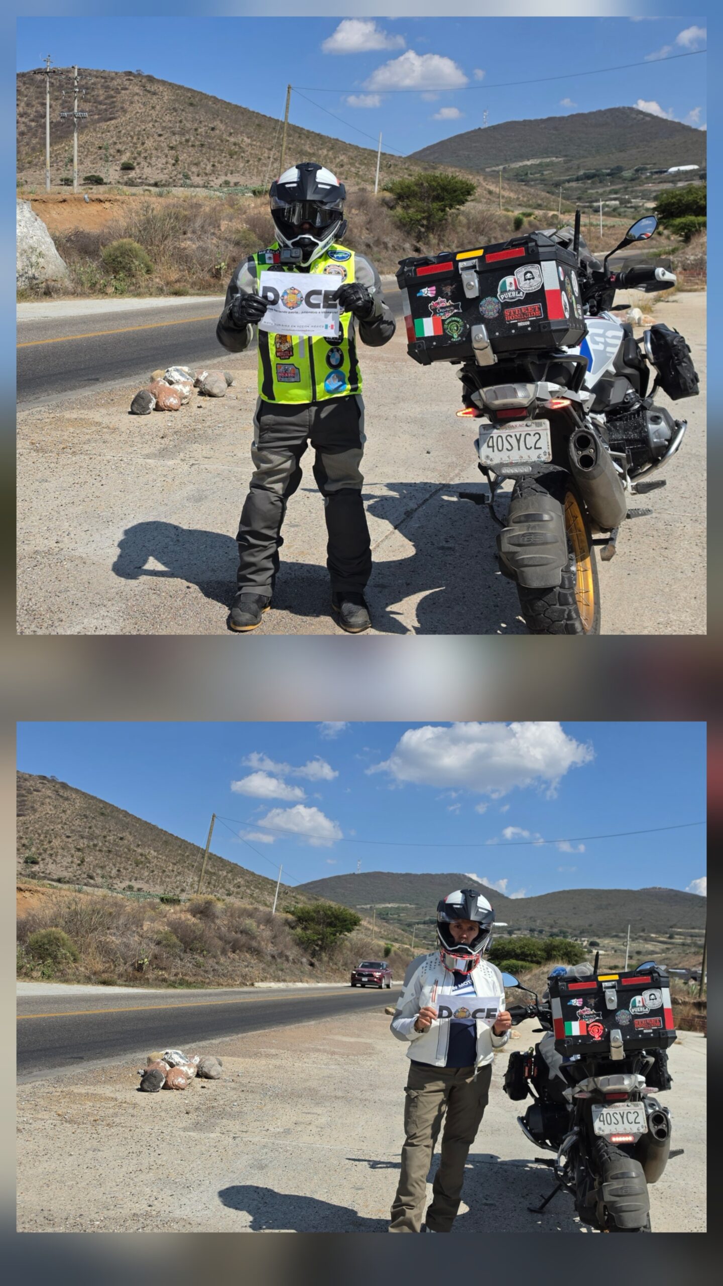 Postal entre montaña y cerro
