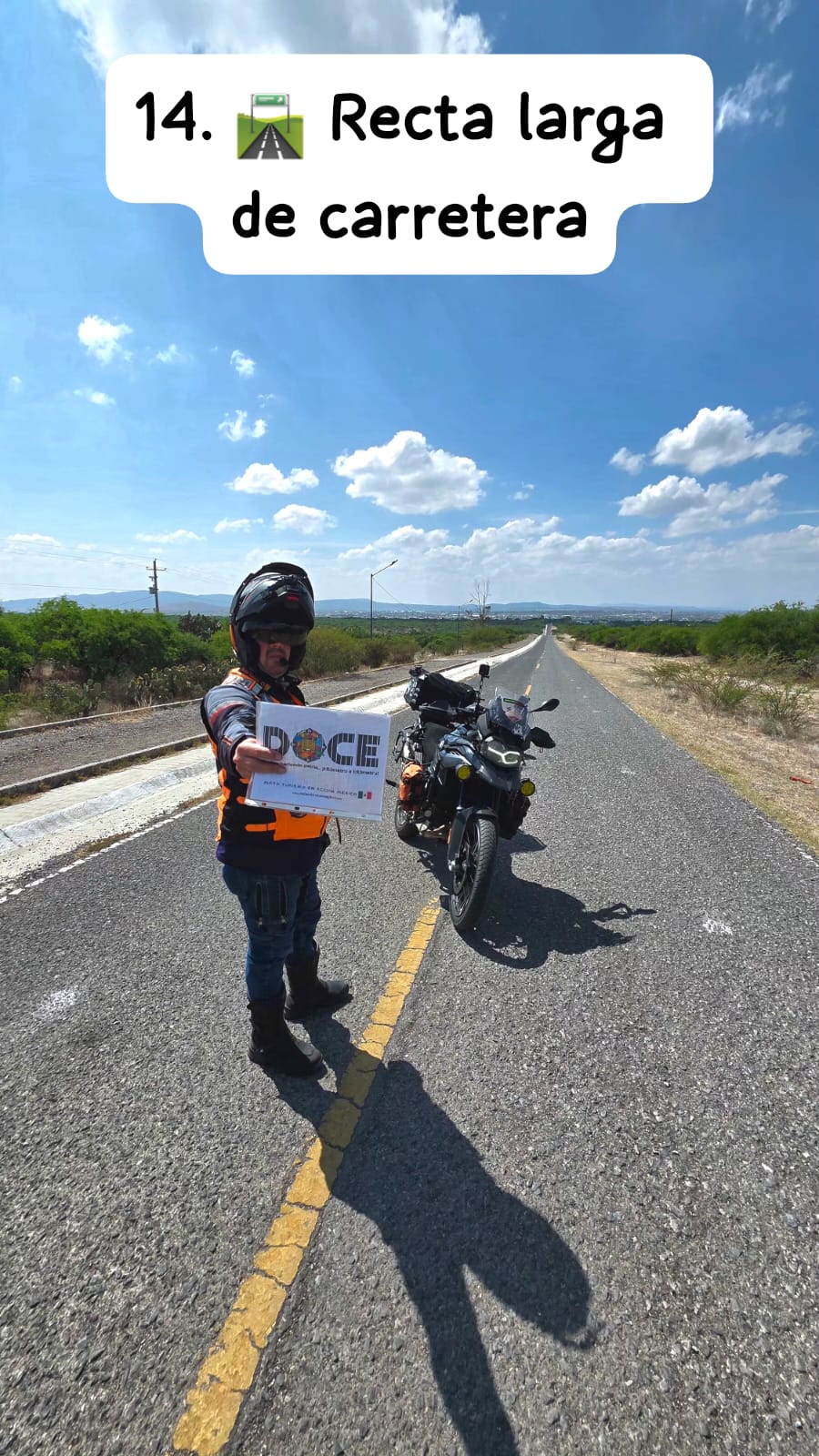 🛣️ Recta larga de carretera