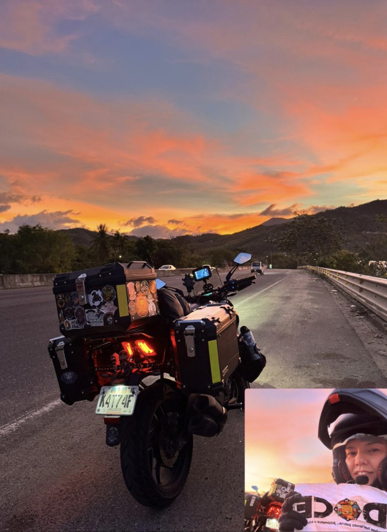 Persiguiendonouestas de sol en dos ruedas….