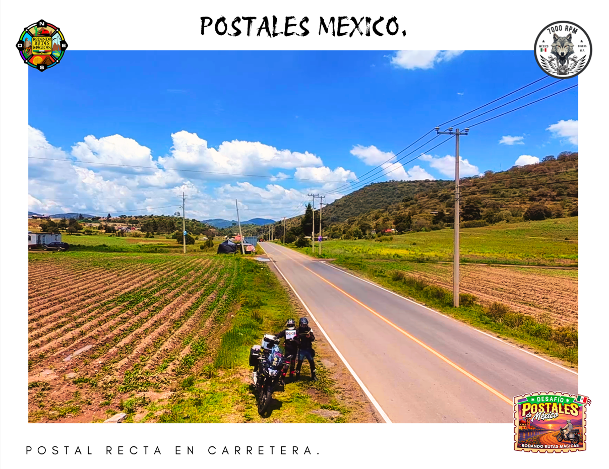 Postal Recta en Carretera.